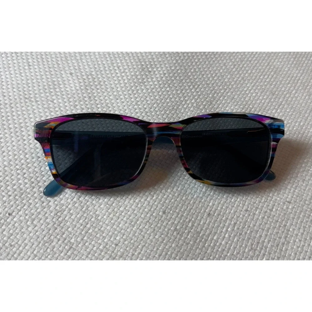 BCBGENERATION Sunglasses 0002 Multi Blue Full Rim Square 50-16-135; Frames Only‎